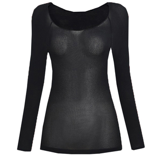 日本发热保暖内衣女套装轻薄修身秋冬打底秋衣秋裤薄款