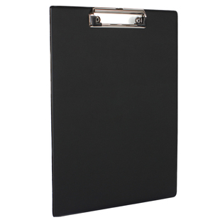 得力板夹A4文件夹垫板写字板夹菜单夹子纸夹板A5车间办公文具用品档案资料夹学生木质塑料书写垫板夹合同夹板