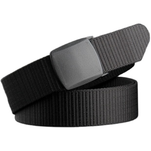 战术鸟无铁丨无金属腰带细窄款女防金属过敏皮带塑料扣帆布不带非