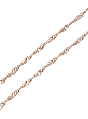 锁骨链925银盒仔水波女生细银链