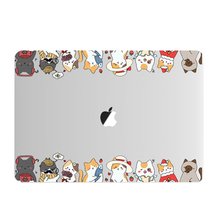吉格士macbook贴膜14苹果笔记本电脑透明贴纸air13.3寸外壳16保护贴pro13创意2025保护膜MacBookM1芯片贴磨砂