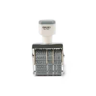 得力复古数字手账印章日期印