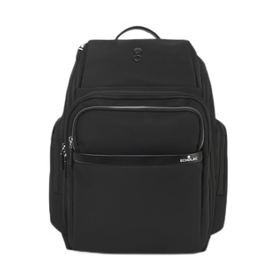 Echolac/爱可乐双肩背包电脑包商务休闲黑色男士多功能包大容量包