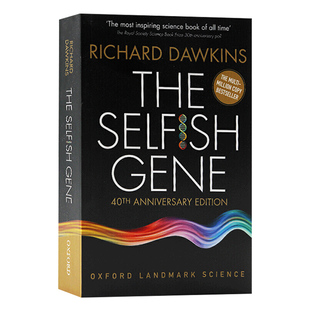 自私的基因 英文原版 40周年纪念版 豆瓣9.2分 The Selfish Gene 40th Anniversary Edition 进口原版 科学
