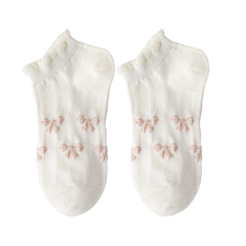 Носки, тонкие японские короткие белые цветные спортивные гольфы, осенние, популярно в интернете