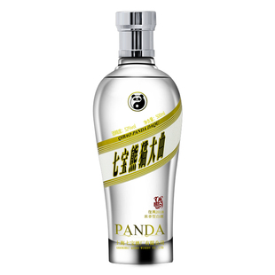 【顺丰包邮】上海七宝熊猫大曲浓香型52度白酒单瓶装宴请聚会送礼