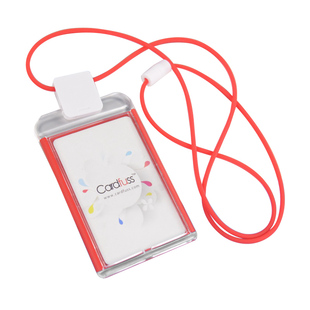 顶天透明亚克力工作证工卡厂牌ID门禁卡出入胸牌员工上岗证挂牌证件卡套配创新卡夹扣硅胶圆绳挂绳可印刷卡片