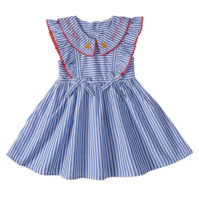 学院风女童连衣裙纸样飞袖背心裙服装裁剪夏装公主裙衣服样板新款