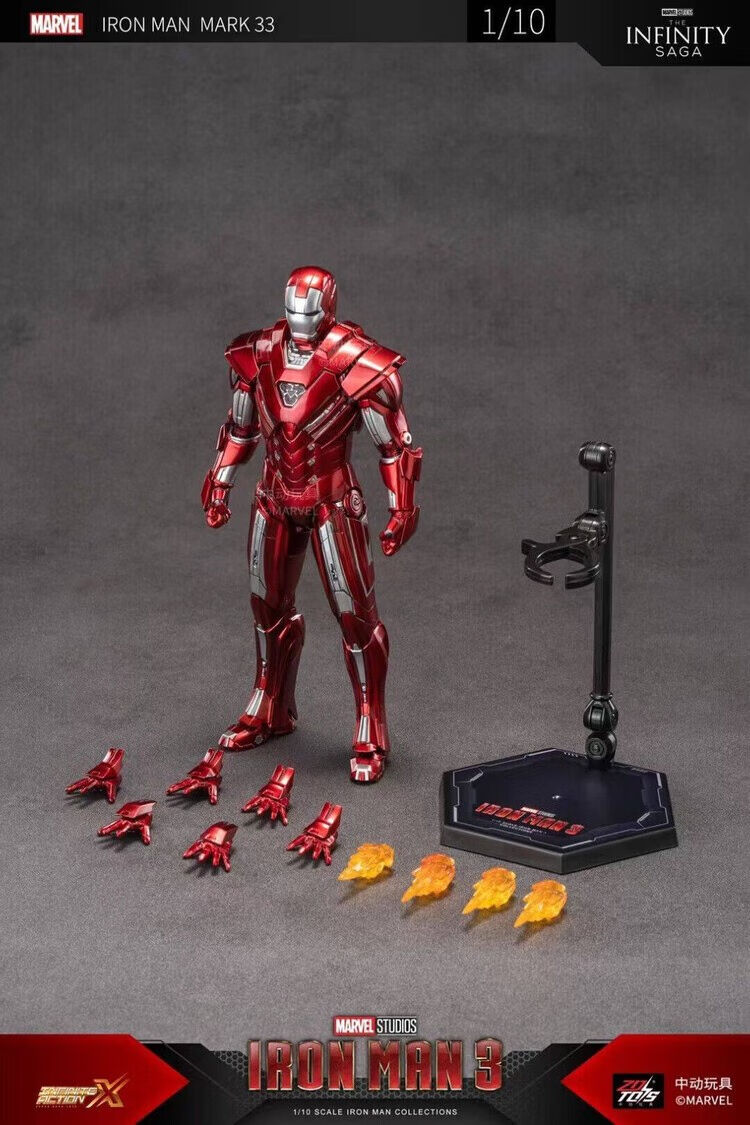 ZD Toys Avengers Mark 33 MK33 SILVER CENTURION Action Figure