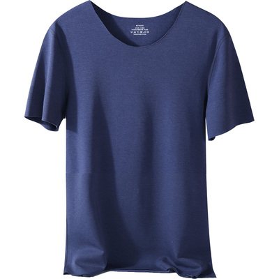 加绒加厚冬季无痕男发热半袖内衣