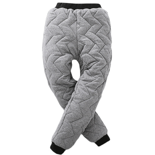 900g儿童加绒裤子男童运动裤加厚棉裤外穿中大童保暖裤夹棉宽松冬