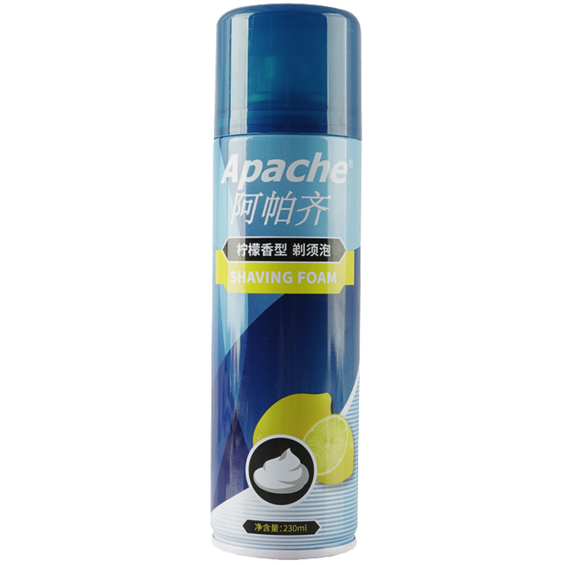 apache阿帕齐剃须泡沫柠檬五瓶装