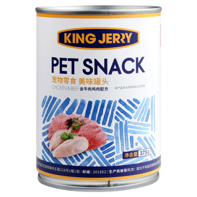 狗罐头湿粮泰迪金毛牛肉375g
