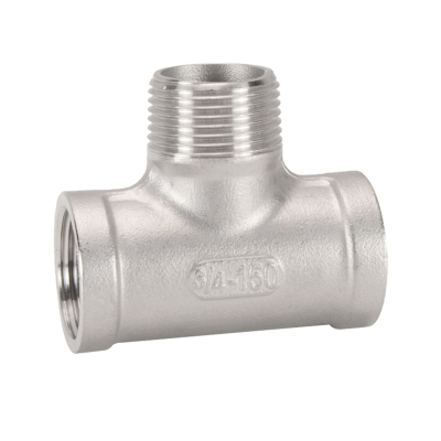 304不锈钢直接头左圆右方