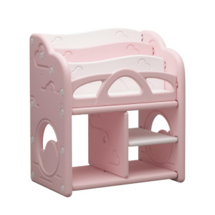 儿童书架置物架落地宝宝绘本架家用幼小学生收纳架多功能简易书柜