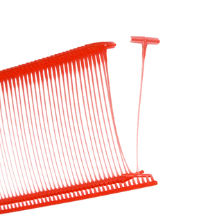 红色吊牌枪针黑色工字胶针白色透明标准粗胶针排针吊牌塑料胶针线