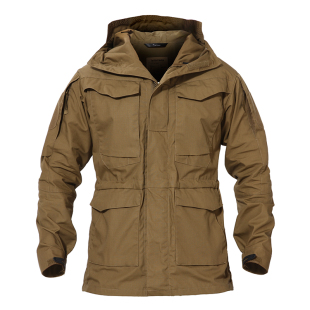 唤龙M65战地风衣工装外套中长款男户外服装美式战术夹克登山服