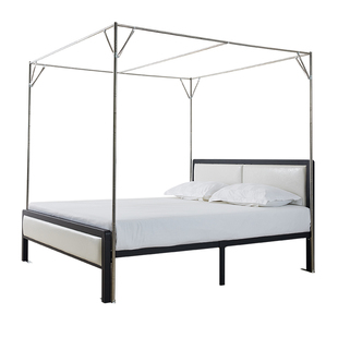 蚊帐支架杆加粗加厚家用2024新款稳固配件落地式不锈钢带架子1.5m