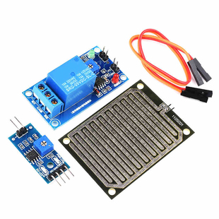 雨滴感应模块大面积雨水传感器无水接通开关5V继电器控制水位检测