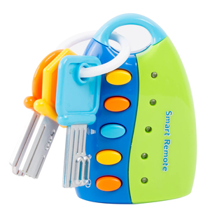 1岁宝宝儿童车钥匙仿真小孩过家家婴幼儿开锁益智汽车钥匙锁玩具