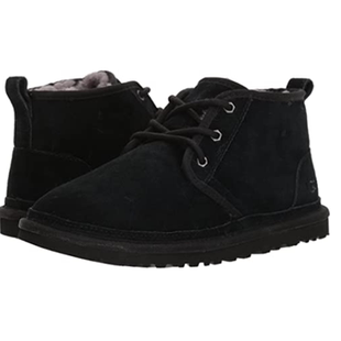 UGG男士棉靴雪地靴系带短筒纯色羊毛加绒加厚冬正品JXJB00593T3EM