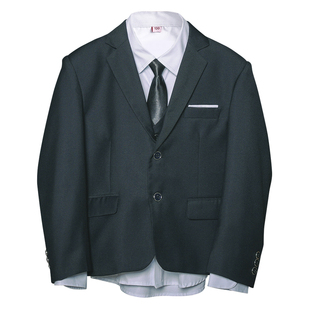 胖童西服套装男童加肥大码西装儿童主持人演出服大童钢琴表演礼服