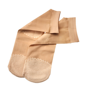 脚尖加固菠萝袜薄短丝袜脚底防滑黑色不易破耐穿耐磨钢丝短袜女肉