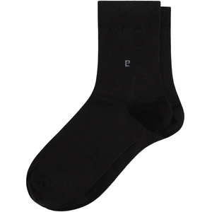 4双装皮尔卡丹男士袜子秋冬季纯棉袜中厚弹力宝中筒商务四季袜男