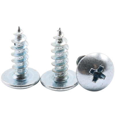 蓝白锌自攻螺丝钉大扁头