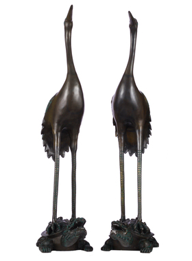 纯铜门厅龟鹤延年灵芝乔迁礼品