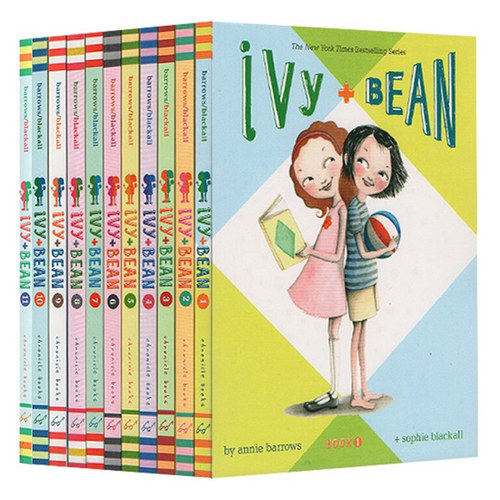 英文原版 Ivy and Bean 艾薇和豆豆系列1-6册 美国图书馆协会童书奖 7-14岁女孩中小学课外读物 英语阅读提升章节桥梁书
