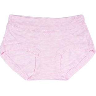 新款3条起起包邮彩田女士内裤中腰双色纱平脚不勒脚彩田36081面料