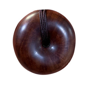 天然雷击枣木平安扣桃木吊坠十字天经五岳真形图先天八卦挂绳道家