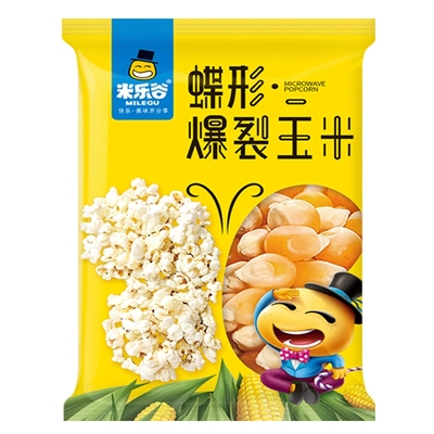 米乐谷爆米花玉米粒小干2斤袋装