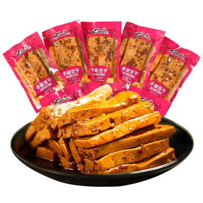 【领券99减50】精武麻辣石磨豆干独立小包装散装卤味豆腐干