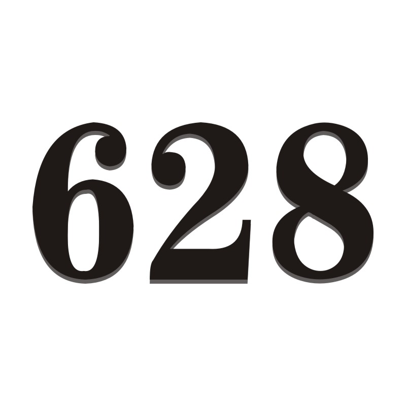 门牌号数字贴自粘定制英文字母亚克力号码牌家用酒店宾馆包厢小区公寓房间号高档3D立体水晶字数字贴定做订制