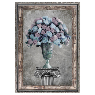 中国风实木大相框16 24寸挂墙拼图海报框风景4K8开素描画框可定做