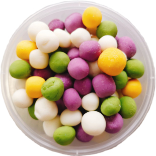 传统糕点原味糯米小圆子瘪子团老式手工制作无甜健康元宵现做现发