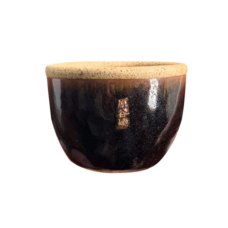 原谷烧水缸杯瓮杯定窑粗瓷茶杯单杯主人杯中式复古手工粗陶瓷茶具