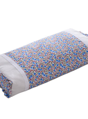 纯棉碎花荞麦皮助睡眠枕头单人