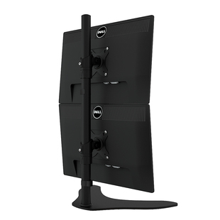 百维视上下双屏拼接电脑显示器支架桌面台式升降vesa支架萤幕支架