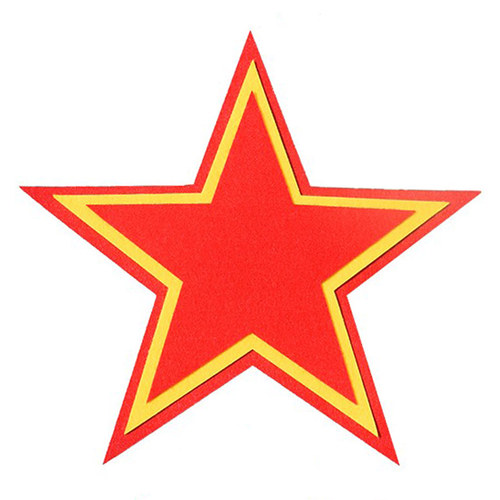 红星闪闪大合唱五角星道具儿童演出红歌舞蹈运动会开幕式手拿道具