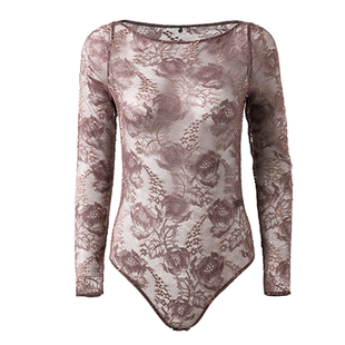 青色atelier intimo蔷薇塔图蕾丝连体衣优雅性感内搭外穿时尚