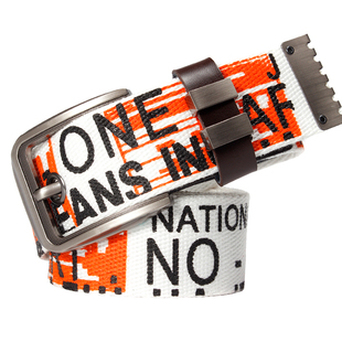 白色帆布皮带女ins风小众简约百搭韩国学生腰带男牛仔裤时尚潮流