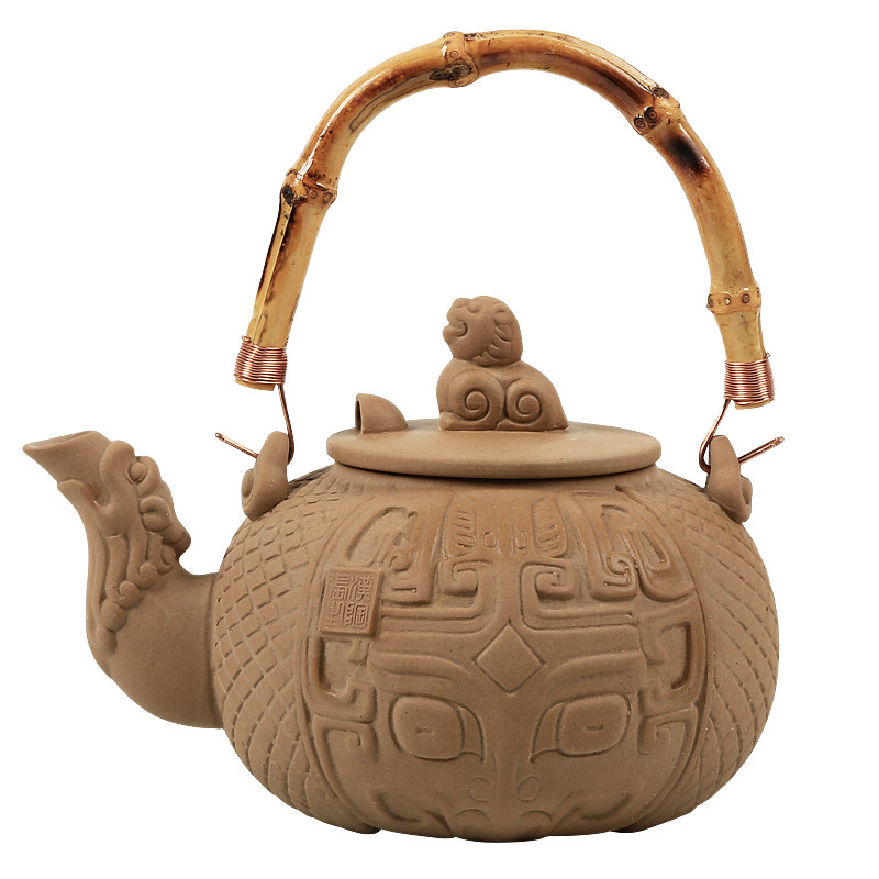 陶瓷提梁煮茶器烧水壶