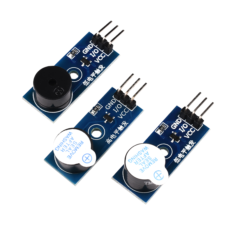 有源蜂鸣器模块无源发声传感器高/低电平触发蜂鸣器控制板3.3-5V