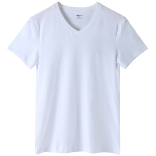 七匹狼男士纯棉短袖t恤内穿背心潮内衣半袖老头衫夏季打底汗衫男