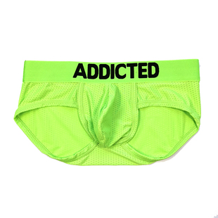ADDICTED 性感提型吊环男士三角内裤硅胶立体分仓囊袋网眼 AD951
