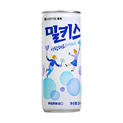 韩国乐天妙之吻碳酸饮料250ml