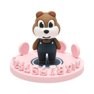 卡通临时停车号码牌挪车电话牌创意个性公仔车内装饰摆件